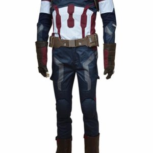 Avengers: L'ère d'Ultron Captain America Steve Rogers Uniforme Cosplay Costume