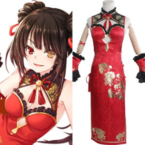 DATE A LIVE Tokisaki Kurumi Qipao Cosplay Costume