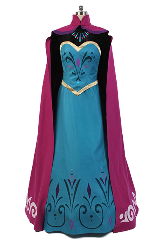 La Reine des Neiges 1 Frozen 1 Elsa Robe de Couronnement Cosplay Costume