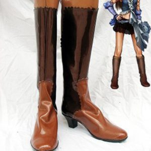 Final Fantasy XII Lenne Botte Brune Cosplay Chaussures