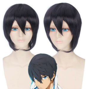 Free!-Iwatobi Swim Club Haruka Nanase Cosplay Perruque