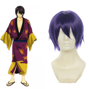 Gintama Kiheitai Shinsuke Takasugi Cosplay Perruque