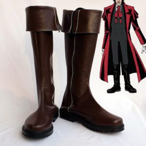 Hellsing Alucard Bottes Cosplay Chaussures