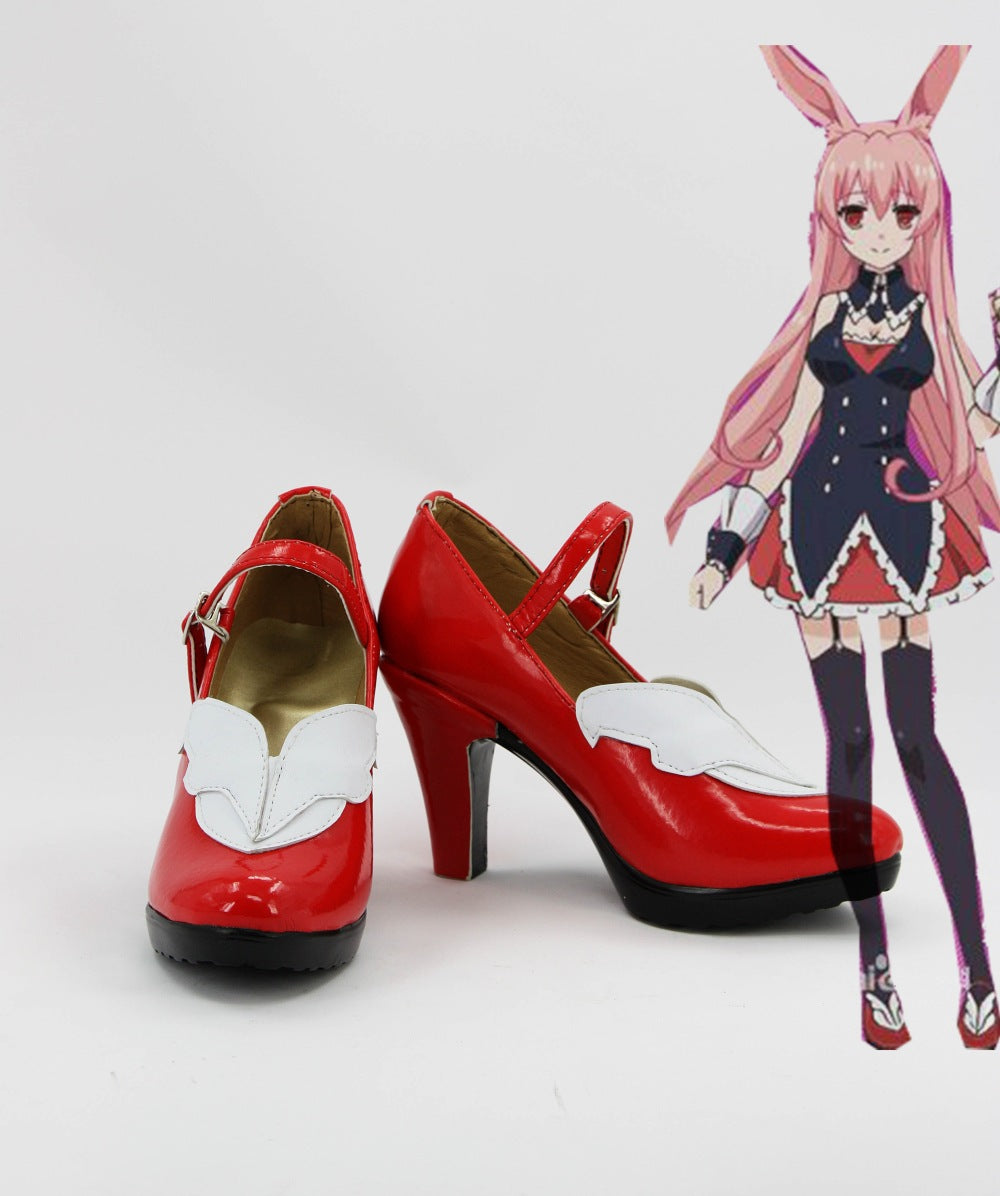 Mondaiji tachi ga isekai kara kuru sou desu yo Black Rabbit Cosplay Chaussures