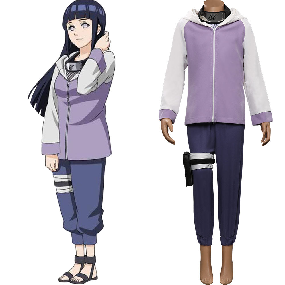 Naruto Shippuden Hyuga Hinata Enfant Cosplay Costume
