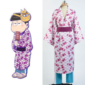 Osomatsu-kun Ichimatsu Yukata Cosplay Costume Kimono