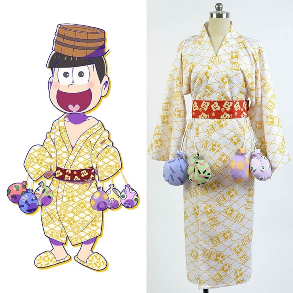 Osomatsu-kun Touximatsu Yukata Kimono Cosplay Costume