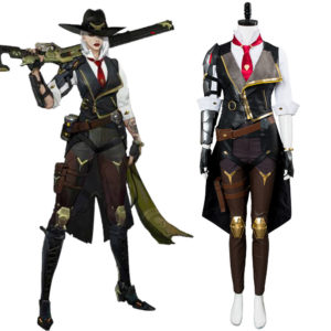 Overwatch OW Ashe Uniforme Cosplay Costume