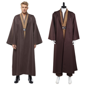 Star Wars Kenobi Jedi Cosplay Costume Version Brune