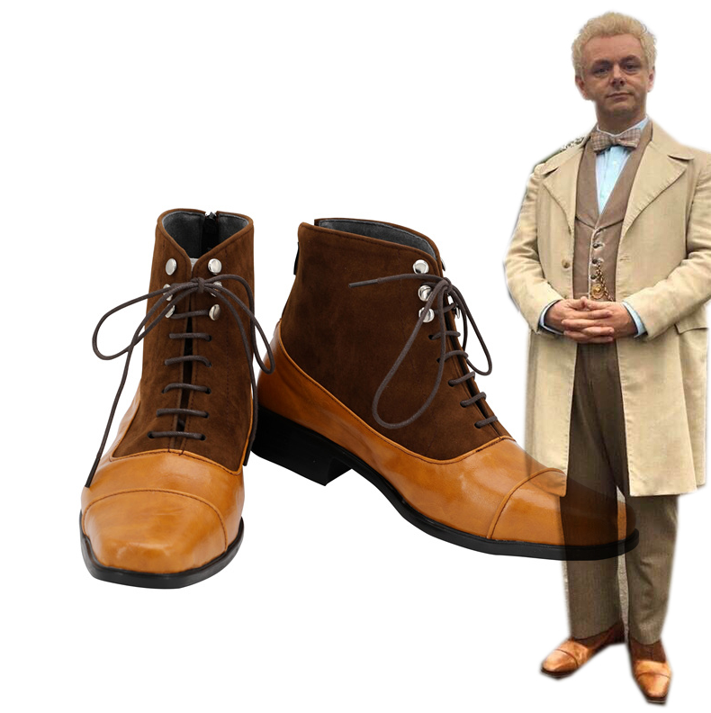 TV Good Omens Ange Aziraphale Cosplay Chaussures
