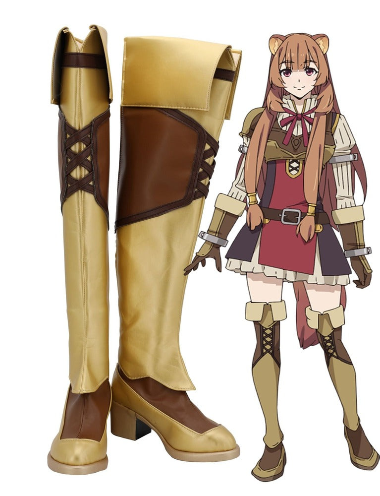 The Rising of the Shield Hero Raphtalia Bottes Cosplay Chaussures
