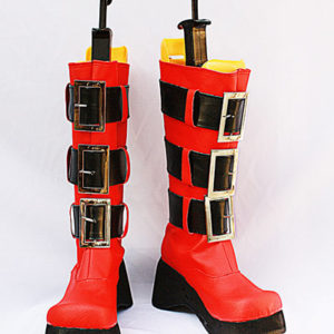 Togainu no Chi Rin Bottes Rouges Cosplay Chaussures