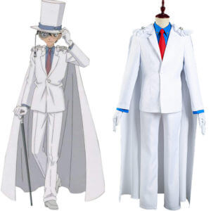 Détective Conan Kid Cat Burglar Kaito Kuroba Cosplay Costume