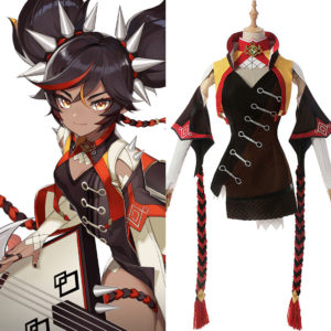 Genshin Impact Xinyan Qipao Cosplay Costume