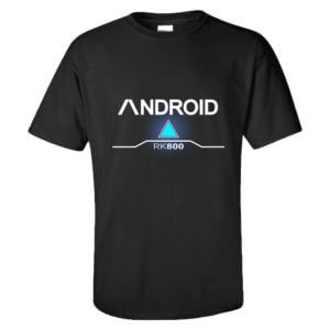 Detroit: Become Human Connor RK800 Tee-shirt Noir Cosplay Costume