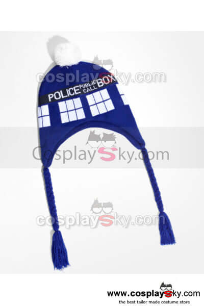 Doctor Who Tardis Bonnet Bleu Cosplay Accessoire