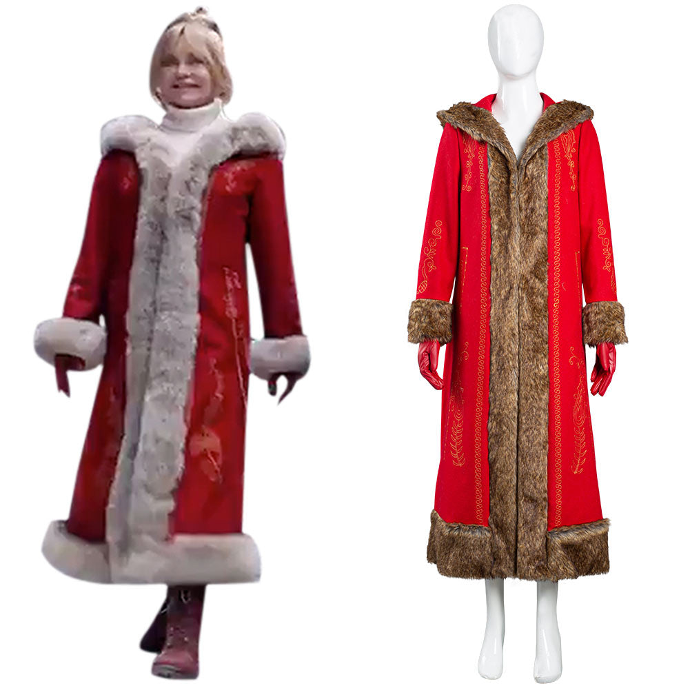2020 Film The Christmas Chronicles Mère Noël Mrs. Claus Cosplay Costume