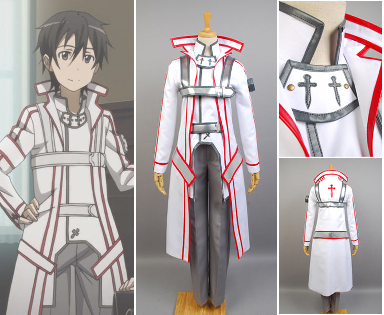 Sword Art Online Knights of the Blood Kazuto Kirigaya Cosplay Costume