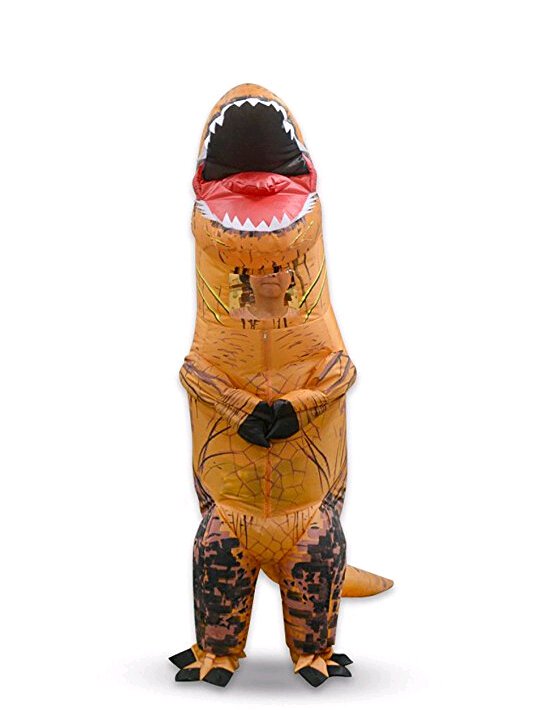Gonflable Dinosaur Costume T-Rex Jurassic World Version Enfant Cosplay Costume