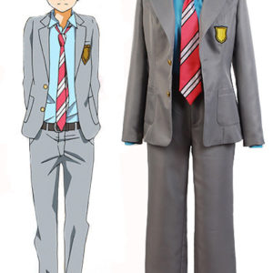 Kimi no Uso Your Lie In April Kousei Arima Uniforme Cosplay Costume