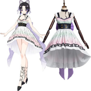 Les Rôdeurs de la Nuit Kimetsu no Yaiba Kochou Shinobu Lolita Robe Cosplay Costume Design Original - Cossky