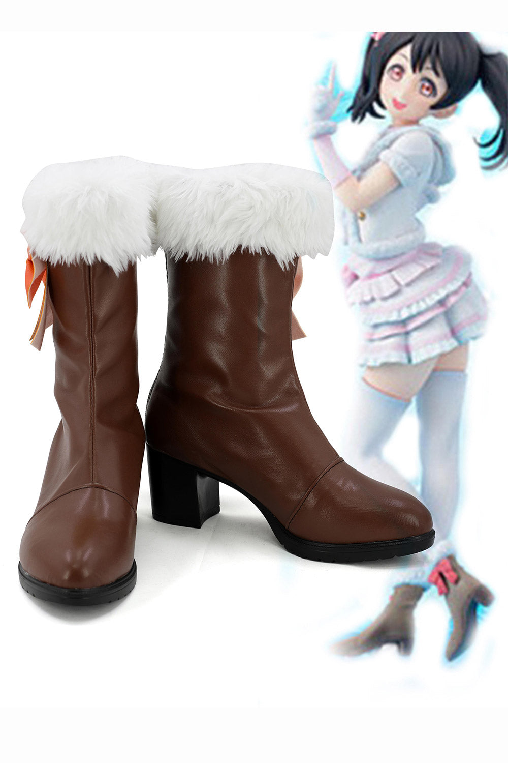 Love Live! Saison 2 Snow-Halation Nico Yazawa Bottes Cosplay Chaussures