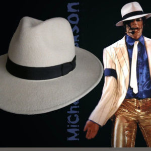 Michael Jackson Borsalino Blanc Cosplay Accessoire Livraison Gratuite