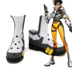 Overwatch OW Tracer Lena Oxton Cosplay Chaussures