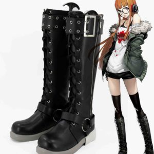 Persona 5 Futaba Sakura Bottes Cosplay Chaussures