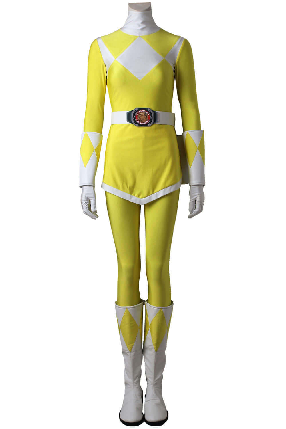 Power Rangers : Mighty Morphin Ranger Jaune Cosplay Costume