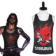 Cyberpunk 2077 Johnny Silverhand Tee-shirt Cosplay Costume